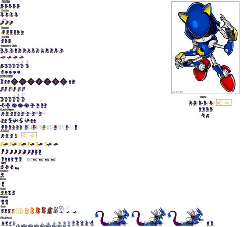 metal sonic sprite sheet|metal sonic battle sprite sheet.